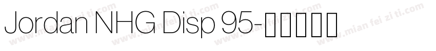 Jordan NHG Disp 95字体转换